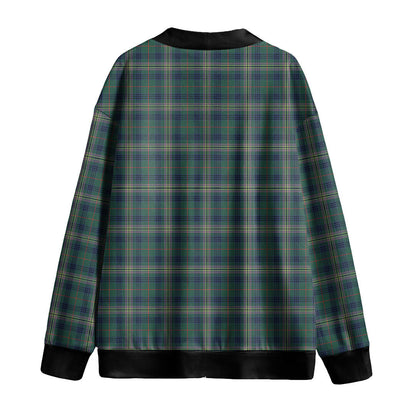 Kennedy Modern Tartan Plaid Knitted Fleece Cardigan