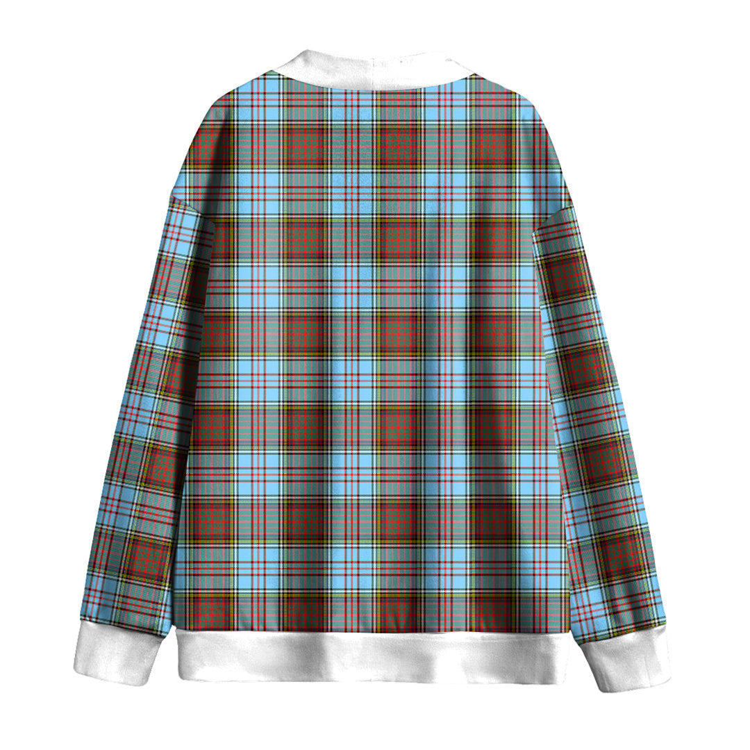 Anderson Ancient Tartan Plaid Knitted Fleece Cardigan