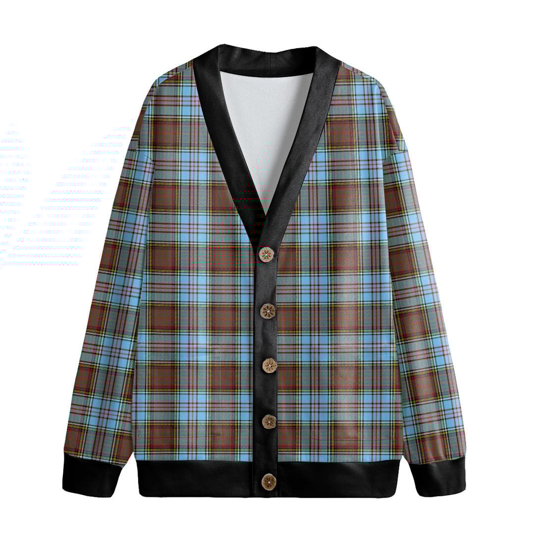 Anderson Ancient Tartan Plaid Knitted Fleece Cardigan