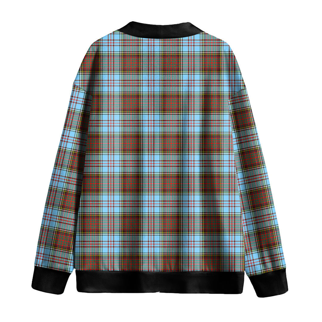 Anderson Ancient Tartan Plaid Knitted Fleece Cardigan