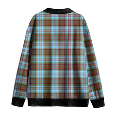 Anderson Ancient Tartan Plaid Knitted Fleece Cardigan