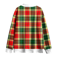Gibbs Tartan Plaid Knitted Fleece Cardigan
