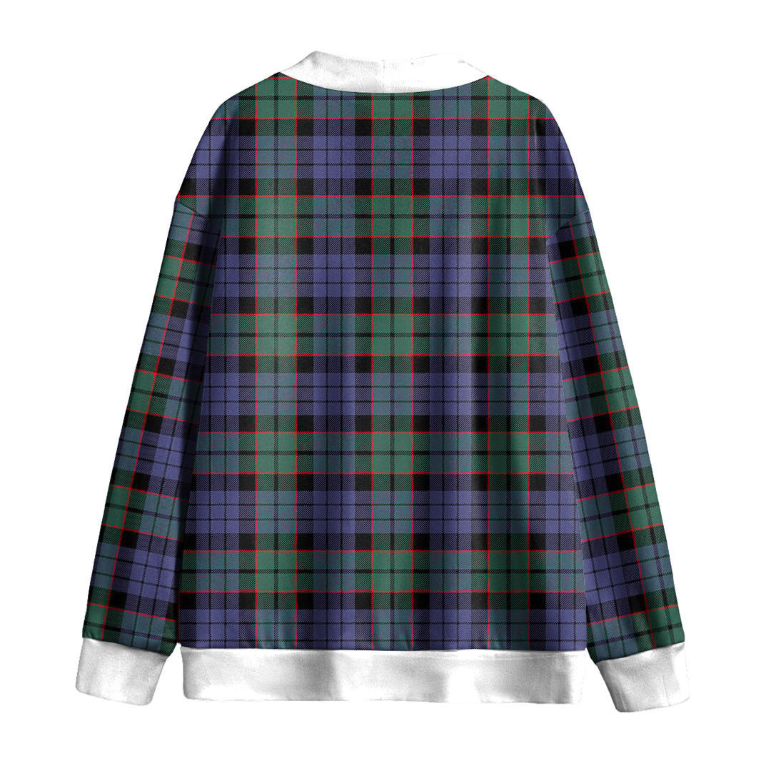 Fletcher Modern Tartan Plaid Knitted Fleece Cardigan