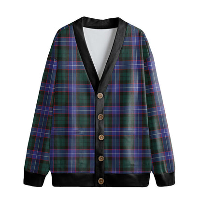 Hunter Modern Tartan Plaid Knitted Fleece Cardigan