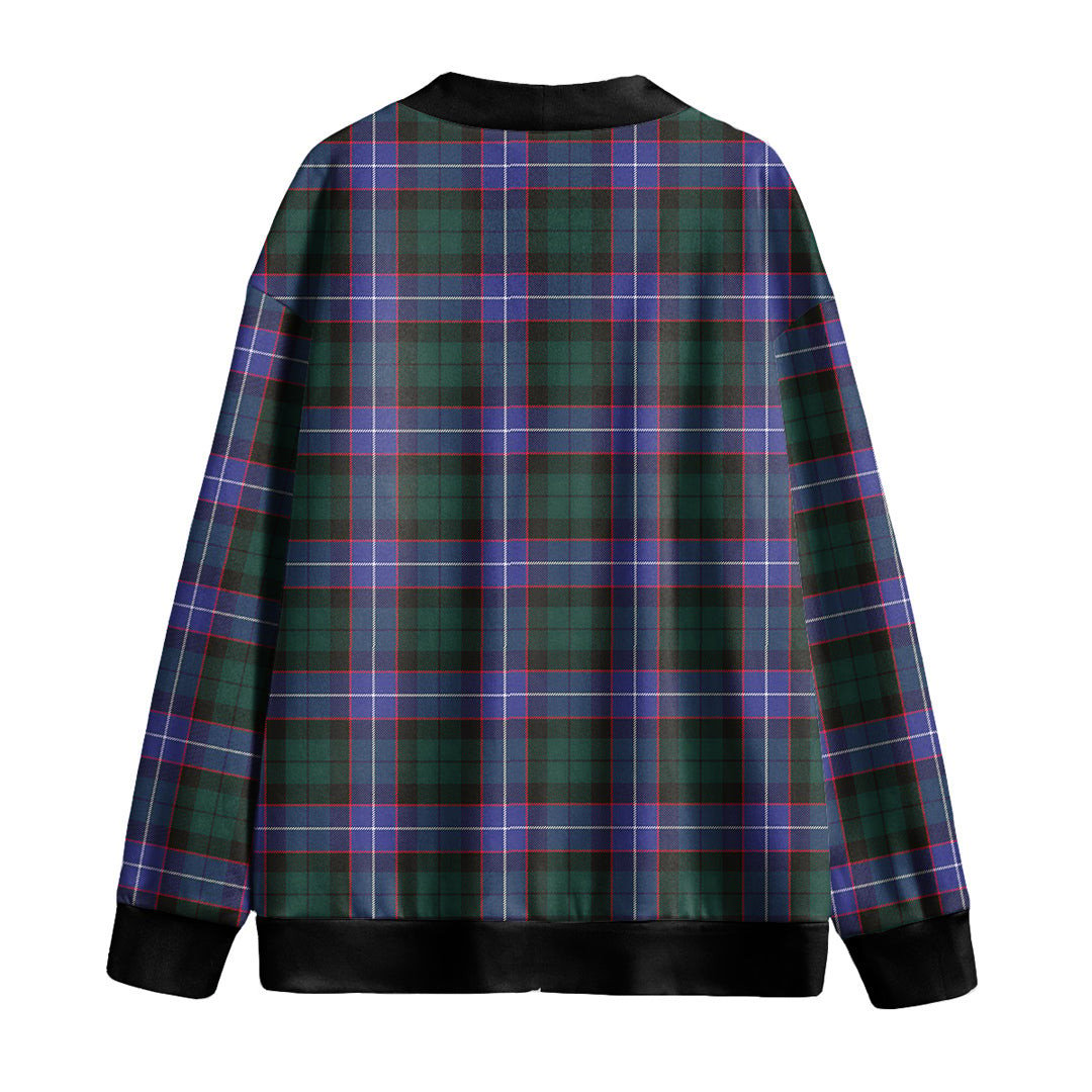 Hunter Modern Tartan Plaid Knitted Fleece Cardigan