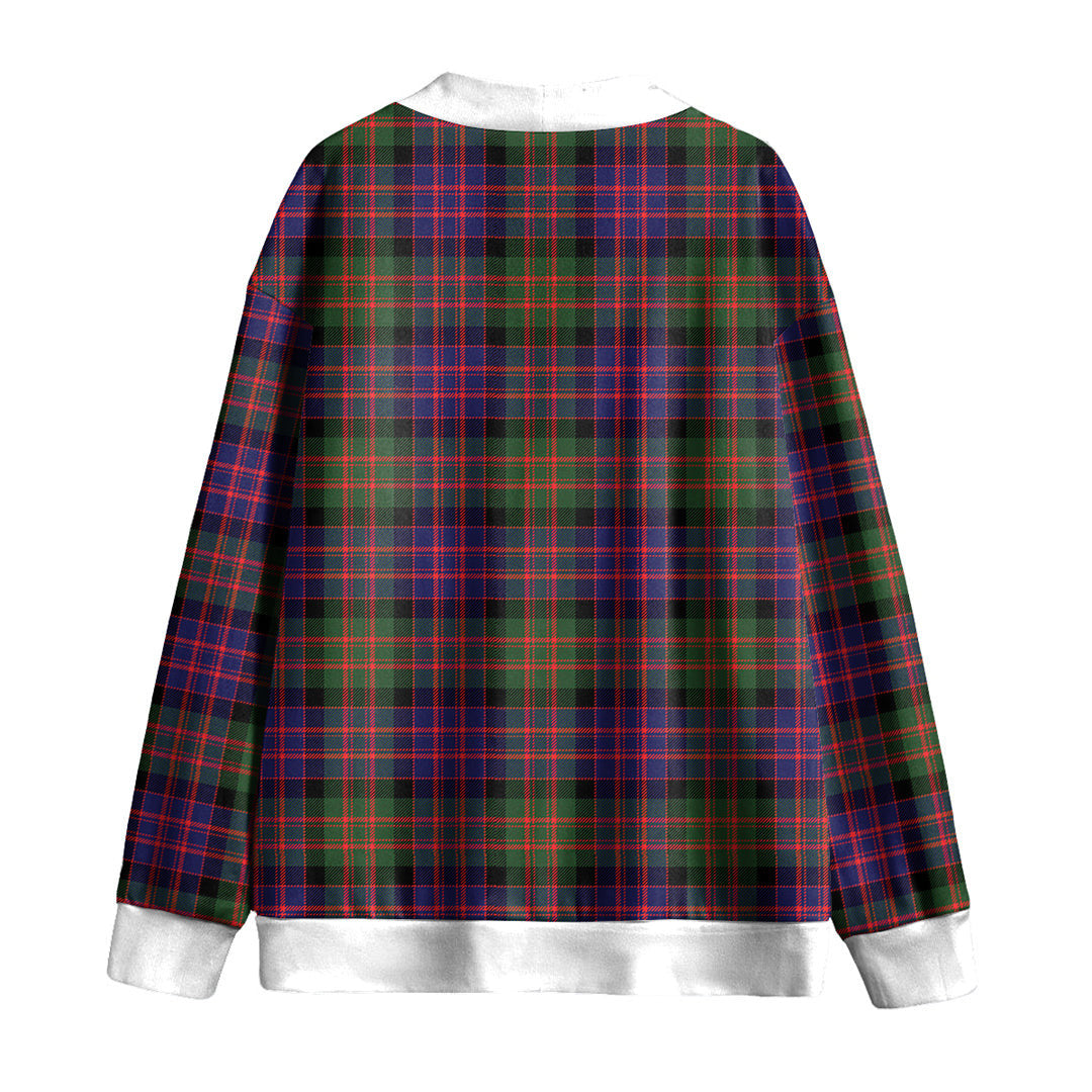 MacDonald Modern Tartan Plaid Knitted Fleece Cardigan