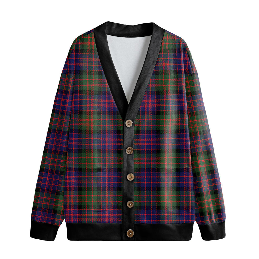 MacDonald Modern Tartan Plaid Knitted Fleece Cardigan