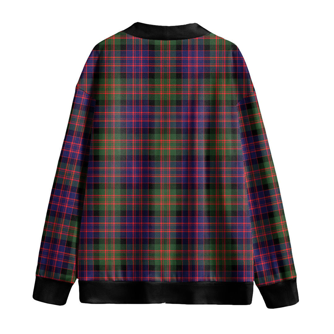 MacDonald Modern Tartan Plaid Knitted Fleece Cardigan