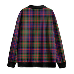MacDonald Modern Tartan Plaid Knitted Fleece Cardigan