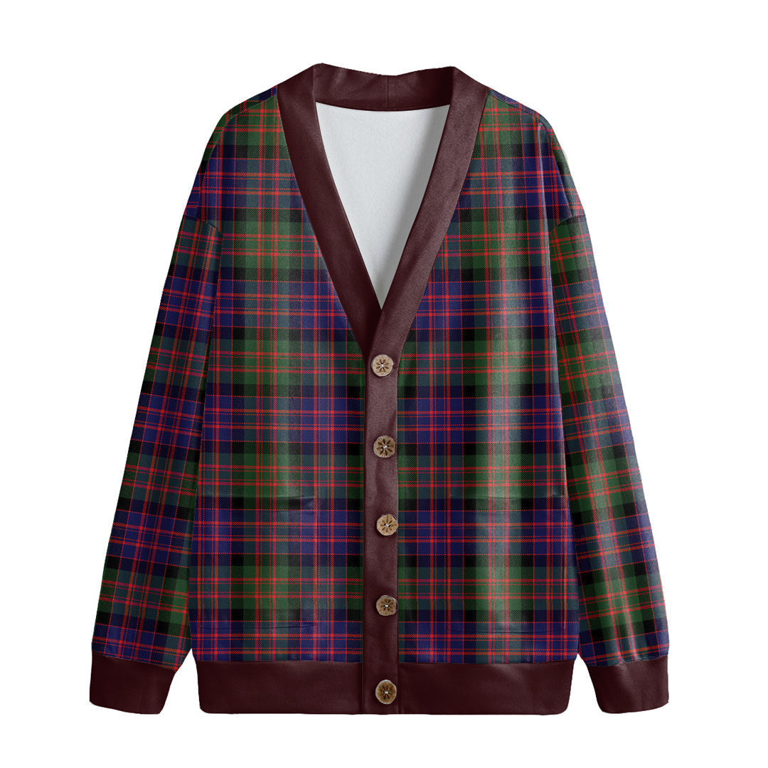 MacDonald Modern Tartan Plaid Knitted Fleece Cardigan