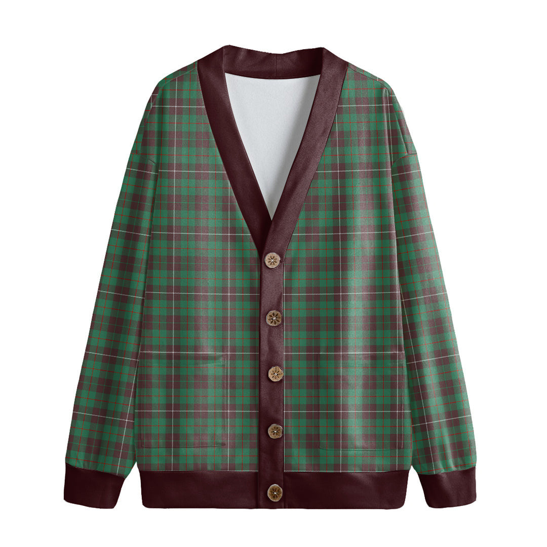 MacKinnon Hunting Ancient Tartan Plaid Knitted Fleece Cardigan