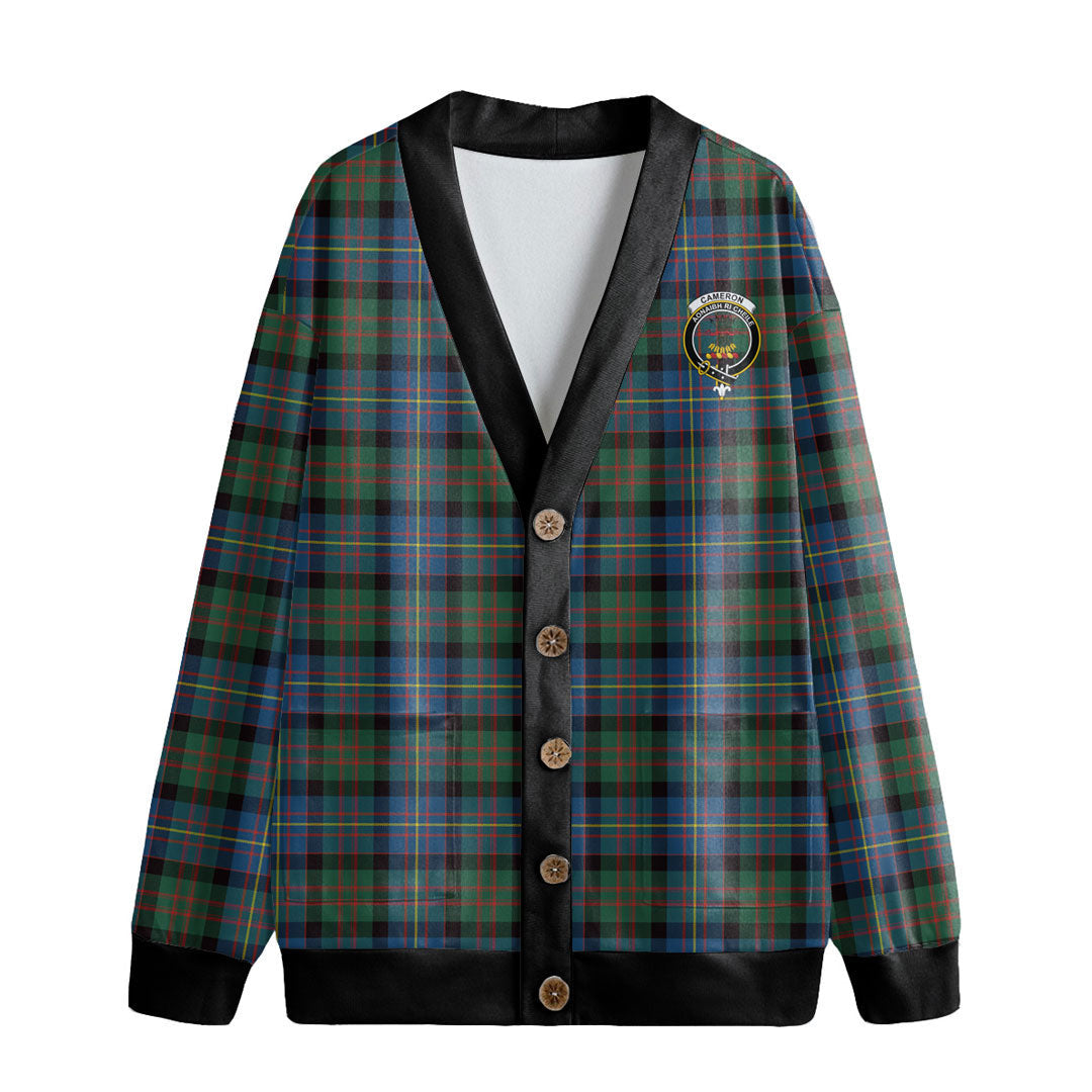 Cameron of Erracht Ancient Tartan Crest Knitted Fleece Cardigan