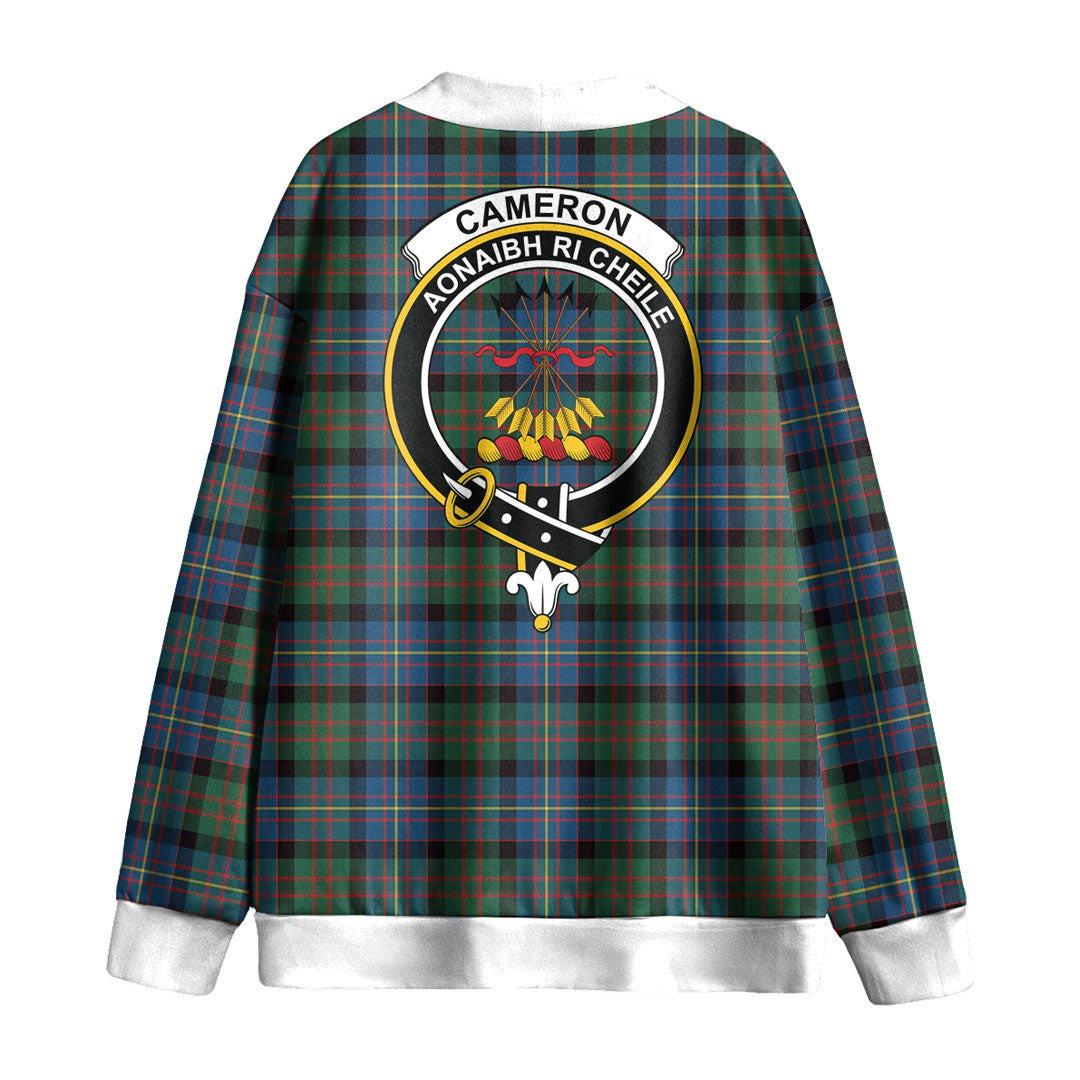 Cameron of Erracht Ancient Tartan Crest Knitted Fleece Cardigan