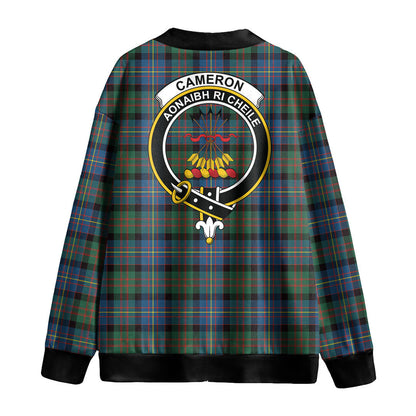 Cameron of Erracht Ancient Tartan Crest Knitted Fleece Cardigan