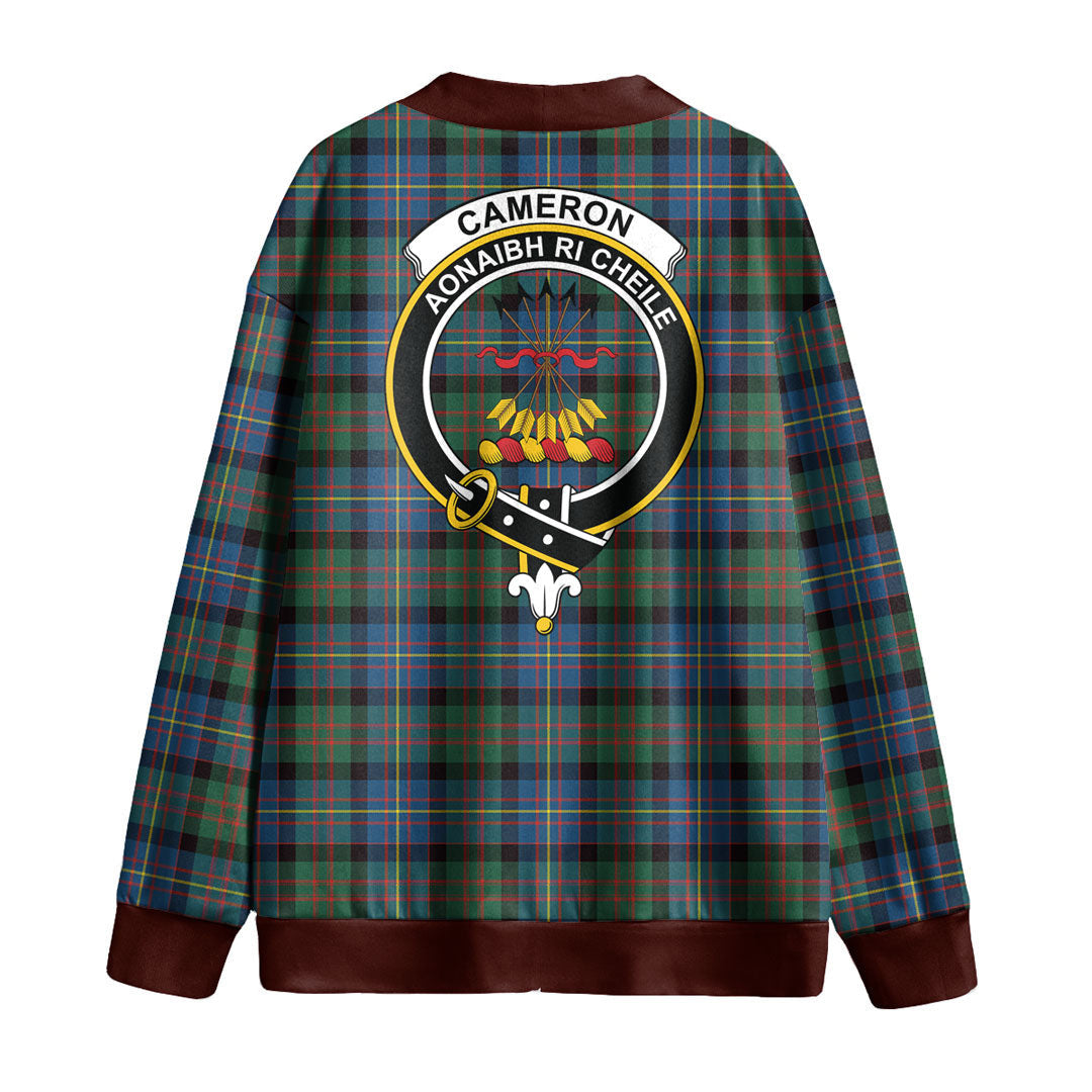 Cameron of Erracht Ancient Tartan Crest Knitted Fleece Cardigan