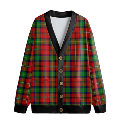 Boyd Modern Tartan Plaid Knitted Fleece Cardigan