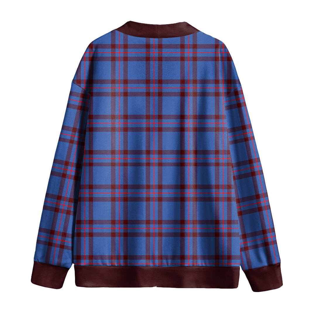 Elliot Modern Tartan Plaid Knitted Fleece Cardigan