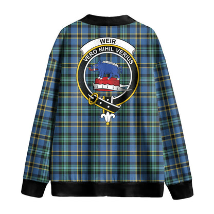 Weir Ancient Tartan Crest Knitted Fleece Cardigan