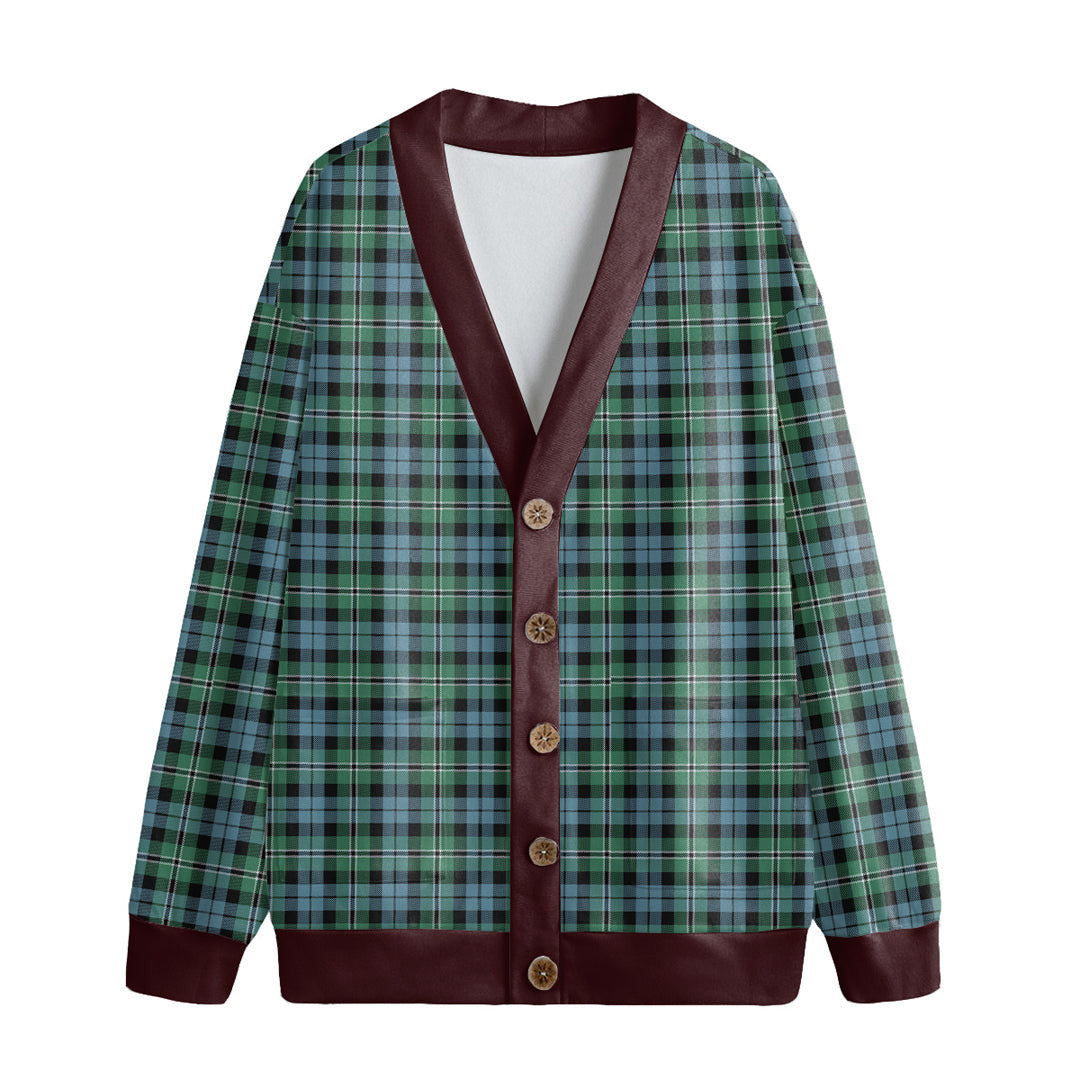 Melville Tartan Plaid Knitted Fleece Cardigan