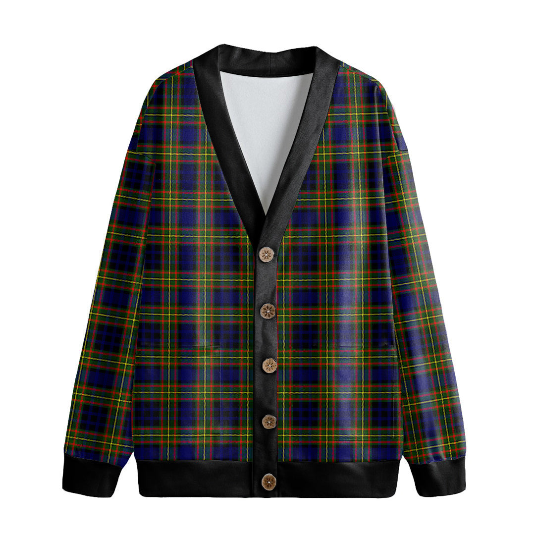 Clelland Modern Tartan Plaid Knitted Fleece Cardigan