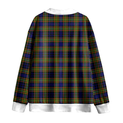 Clelland Modern Tartan Plaid Knitted Fleece Cardigan