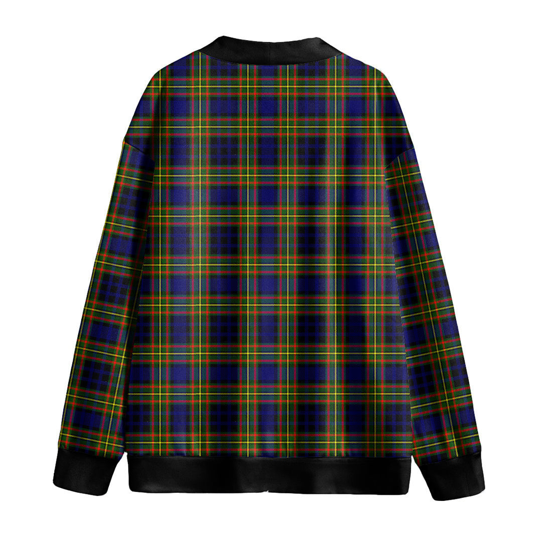 Clelland Modern Tartan Plaid Knitted Fleece Cardigan