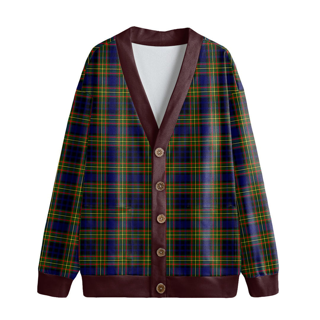 Clelland Modern Tartan Plaid Knitted Fleece Cardigan