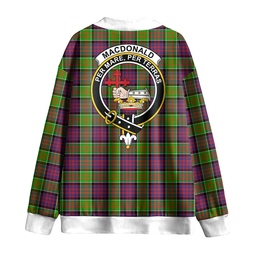 MacDonald of Clanranald Tartan Crest Knitted Fleece Cardigan