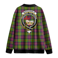 MacDonald of Clanranald Tartan Crest Knitted Fleece Cardigan