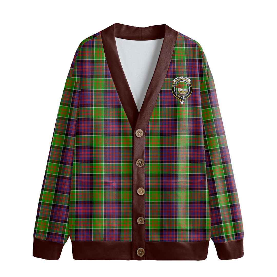 MacDonald of Clanranald Tartan Crest Knitted Fleece Cardigan