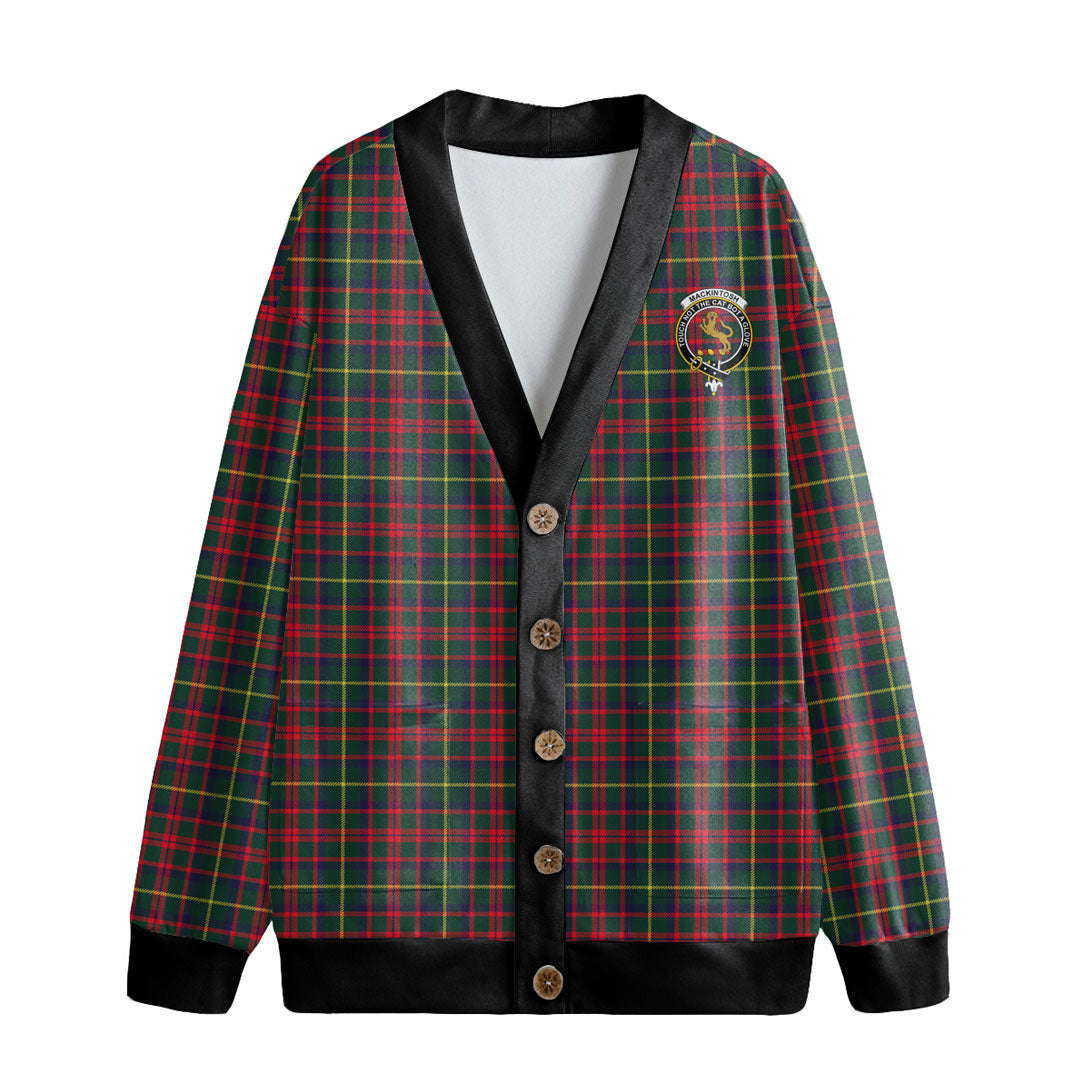 MacKintosh Hunting Modern Tartan Crest Knitted Fleece Cardigan