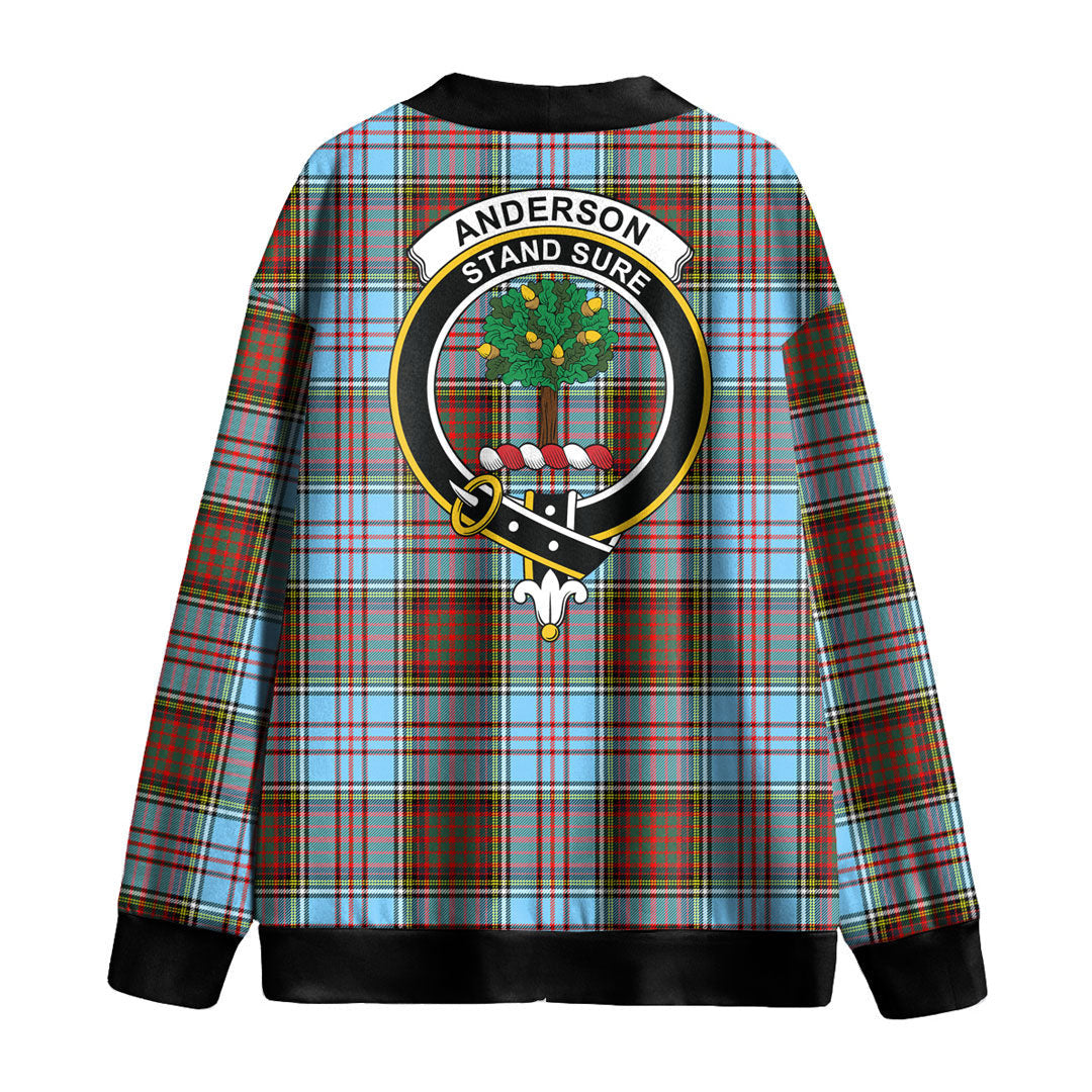 Anderson Ancient Tartan Crest Knitted Fleece Cardigan