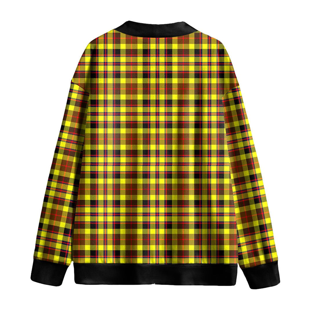 Jardine Tartan Plaid Knitted Fleece Cardigan