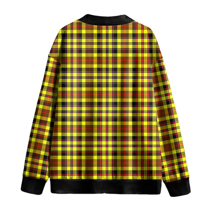 Jardine Tartan Plaid Knitted Fleece Cardigan