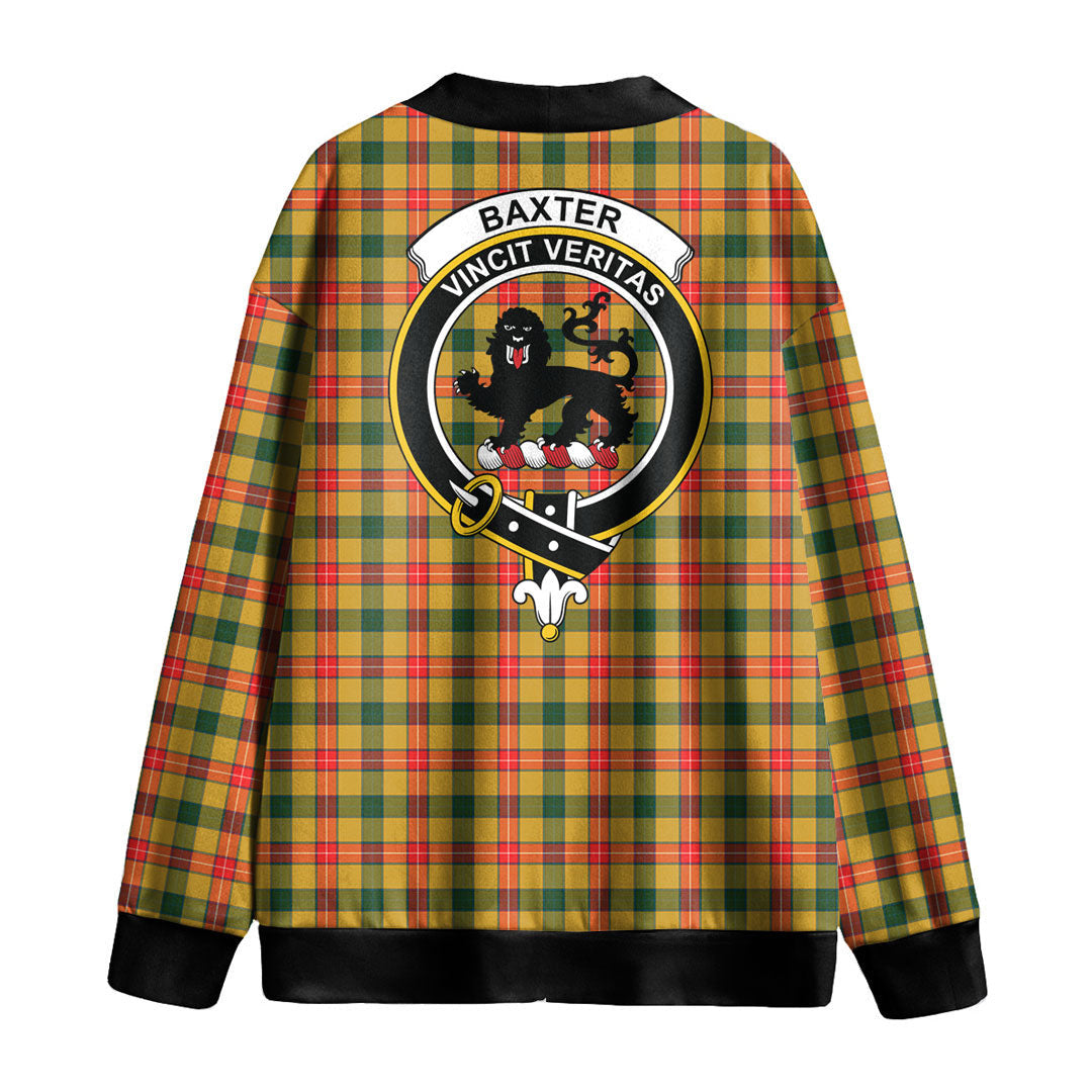 Baxter Tartan Crest Knitted Fleece Cardigan