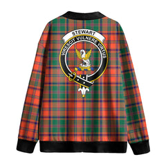 Stewart of Appin Ancient Tartan Crest Knitted Fleece Cardigan