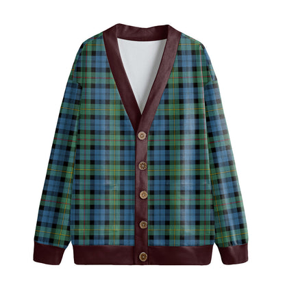 MacEwen Ancient Tartan Plaid Knitted Fleece Cardigan