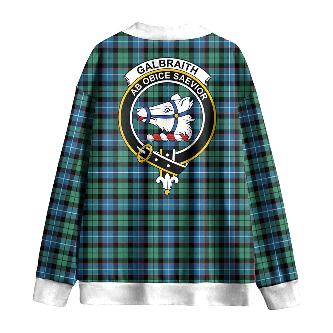 Galbraith Ancient Tartan Crest Knitted Fleece Cardigan