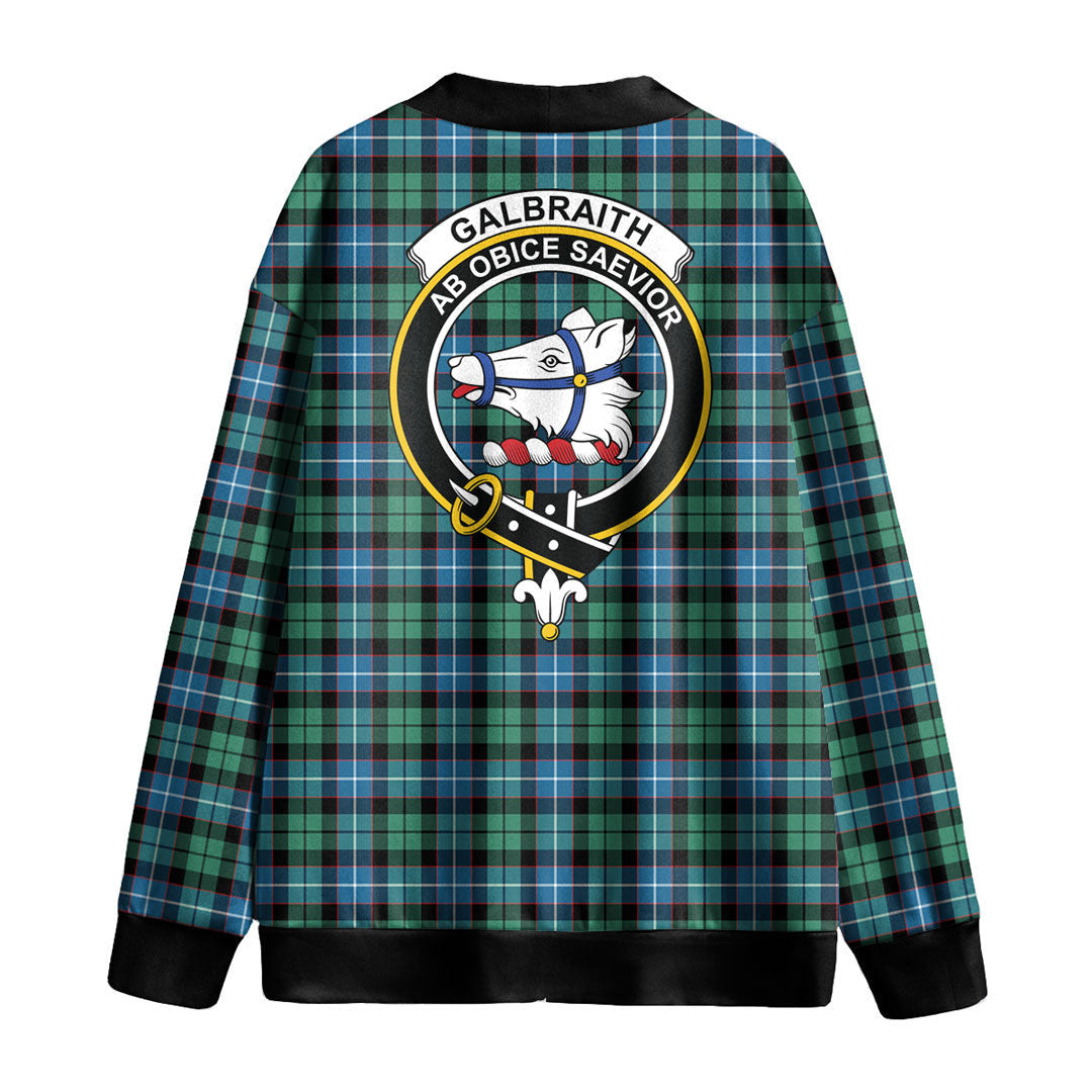 Galbraith Ancient Tartan Crest Knitted Fleece Cardigan