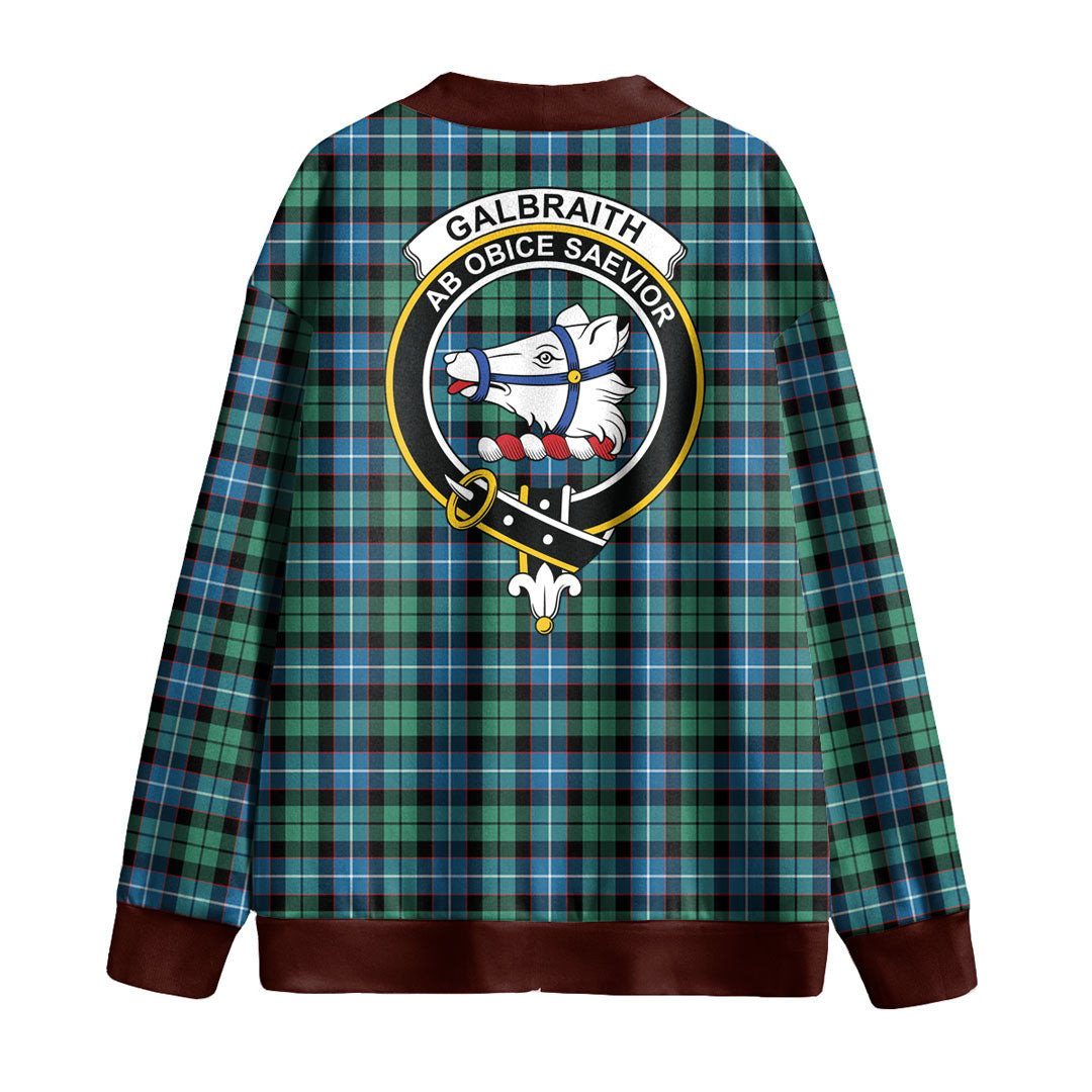 Galbraith Ancient Tartan Crest Knitted Fleece Cardigan