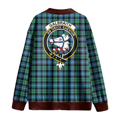 Galbraith Ancient Tartan Crest Knitted Fleece Cardigan