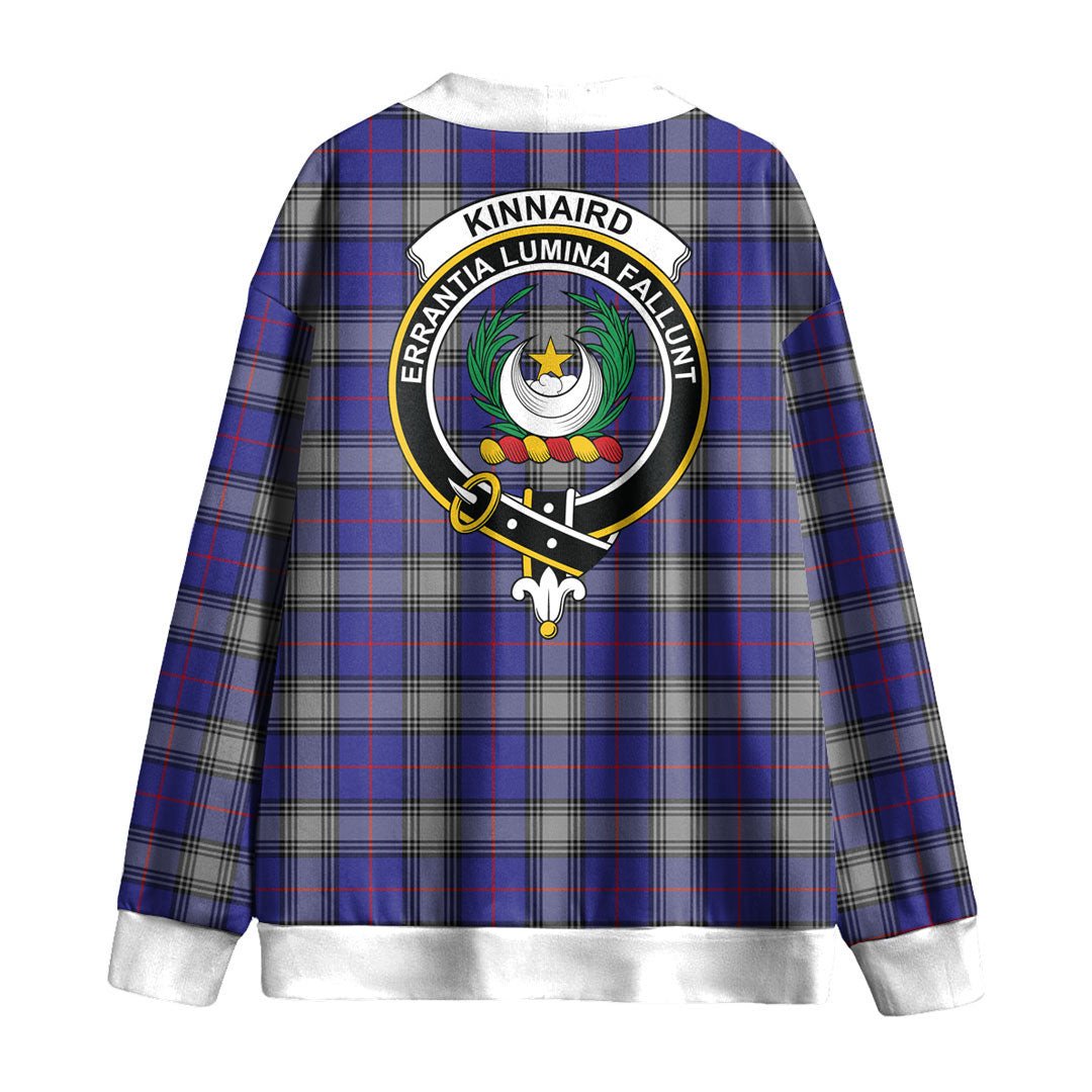 Kinnaird Tartan Crest Knitted Fleece Cardigan