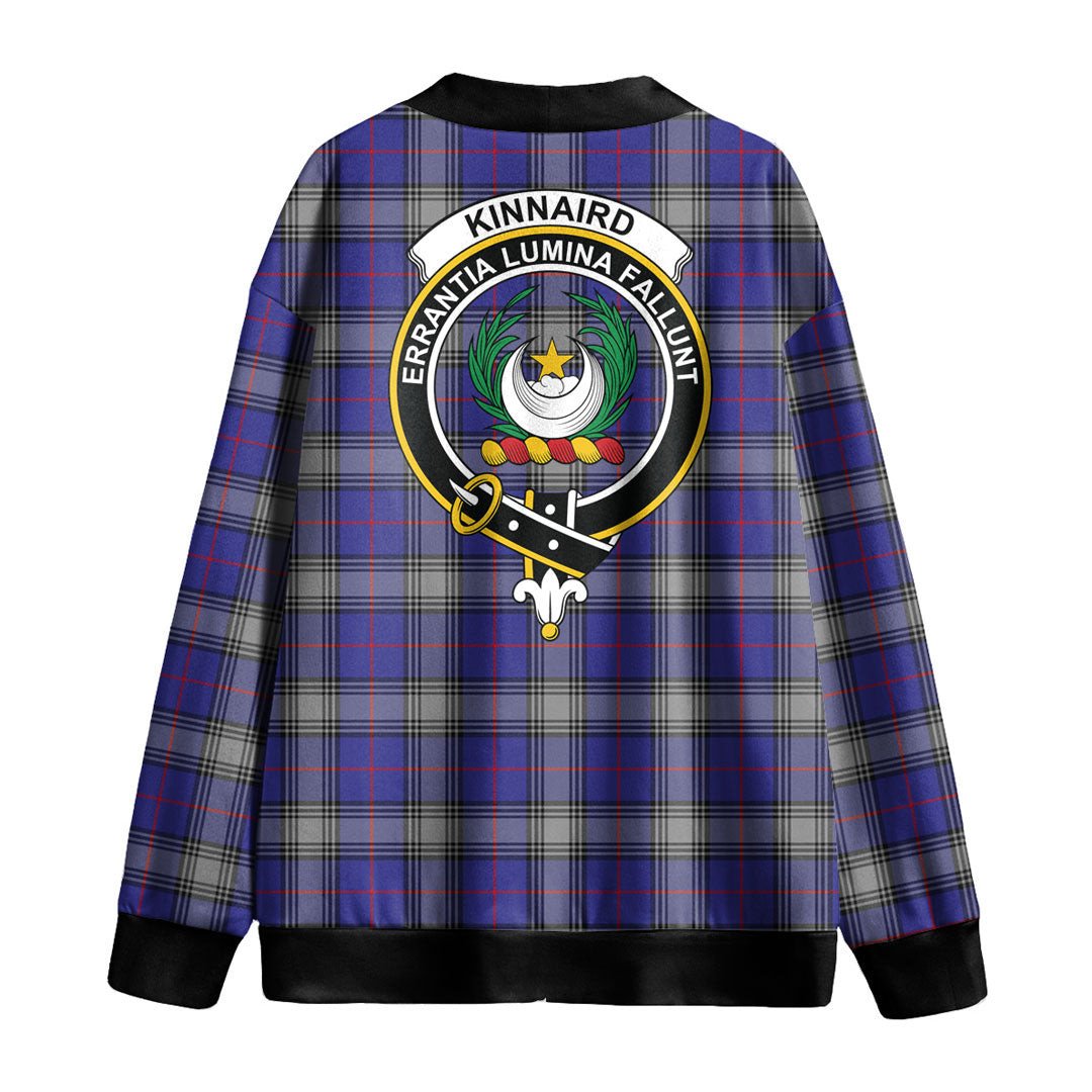 Kinnaird Tartan Crest Knitted Fleece Cardigan