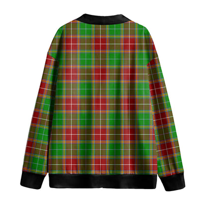 Baxter Modern Tartan Plaid Knitted Fleece Cardigan