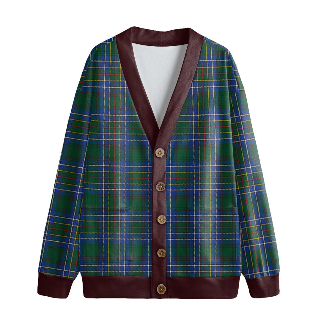 Cockburn Ancient Tartan Plaid Knitted Fleece Cardigan