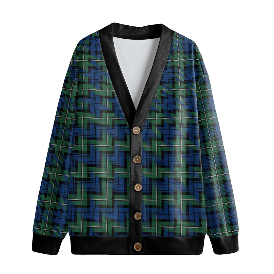 Forbes Ancient Tartan Plaid Knitted Fleece Cardigan