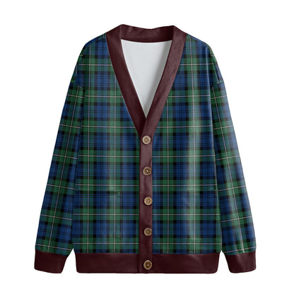 Forbes Ancient Tartan Plaid Knitted Fleece Cardigan