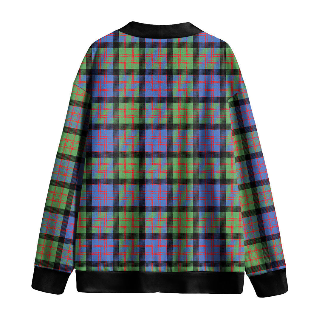 MacDonald Ancient Tartan Plaid Knitted Fleece Cardigan