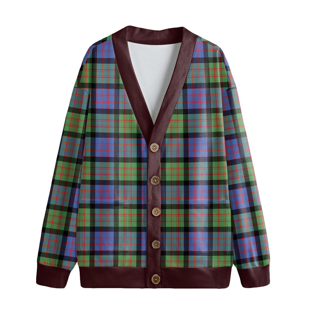 MacDonald Ancient Tartan Plaid Knitted Fleece Cardigan