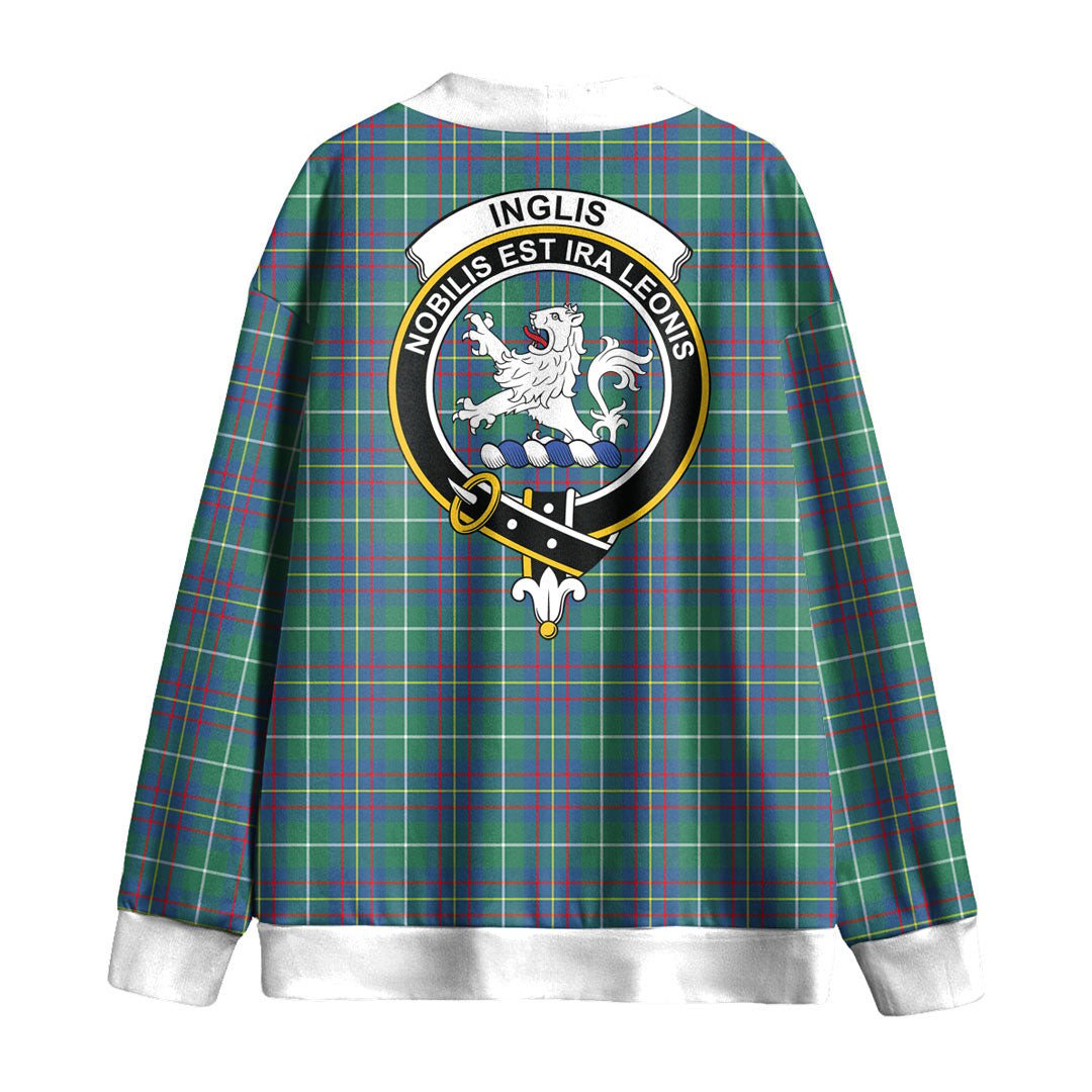 Inglis Ancient Tartan Crest Knitted Fleece Cardigan